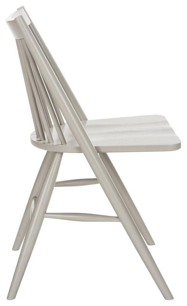 Ziglor 19 quotSpindle Dining Chair  Set of 2  Gray   Midcentury   Dining Chairs   by V.S.D Furniture  Houzz