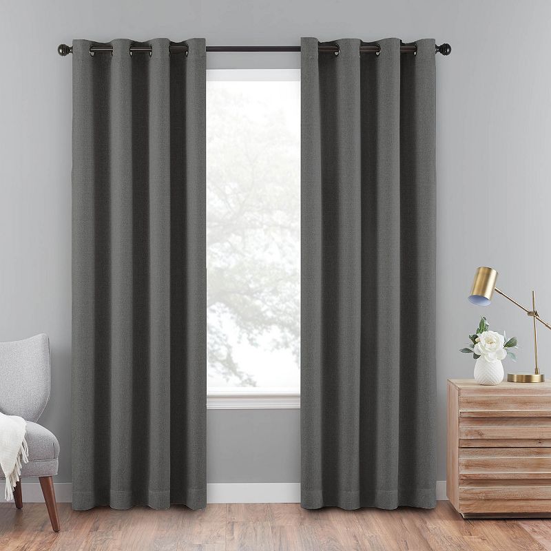 eclipse Cara Absolute Zero 100% Blackout 1-Panel Window Curtain