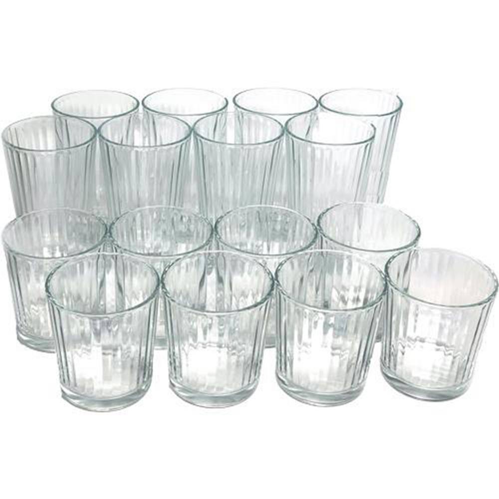 Gibson 16-Piece Home Moonstone Glass Double Old Fashion and Tumbler Set 985119720M