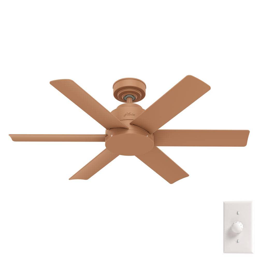 Hunter Kennicott 44 in Outdoor Terracotta Ceiling Fan with Wall Control