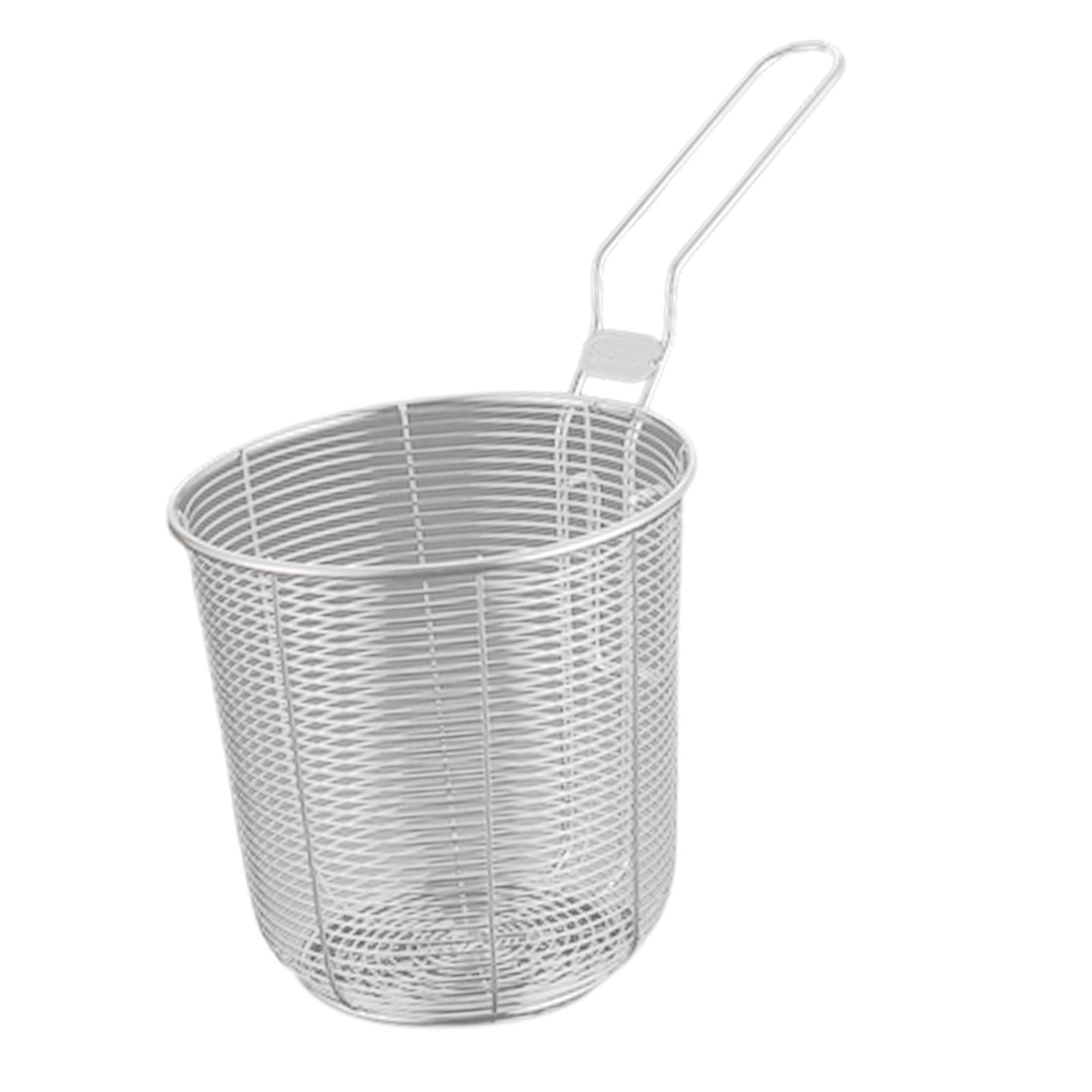 Frying Basket with Handle Food Presentation Tableware Easy Clean for Cooking 12cm