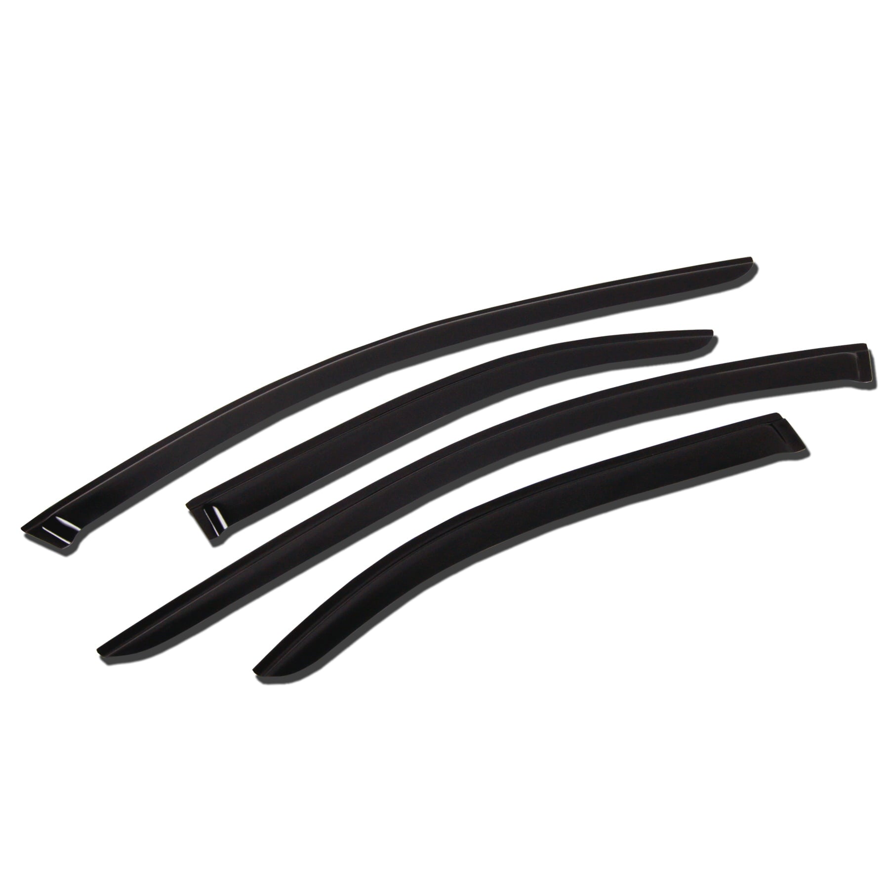 TuningPros WV-121 Window Visor For 2008-2016 Dodge Journey - Outside Mount 4 Pcs Set