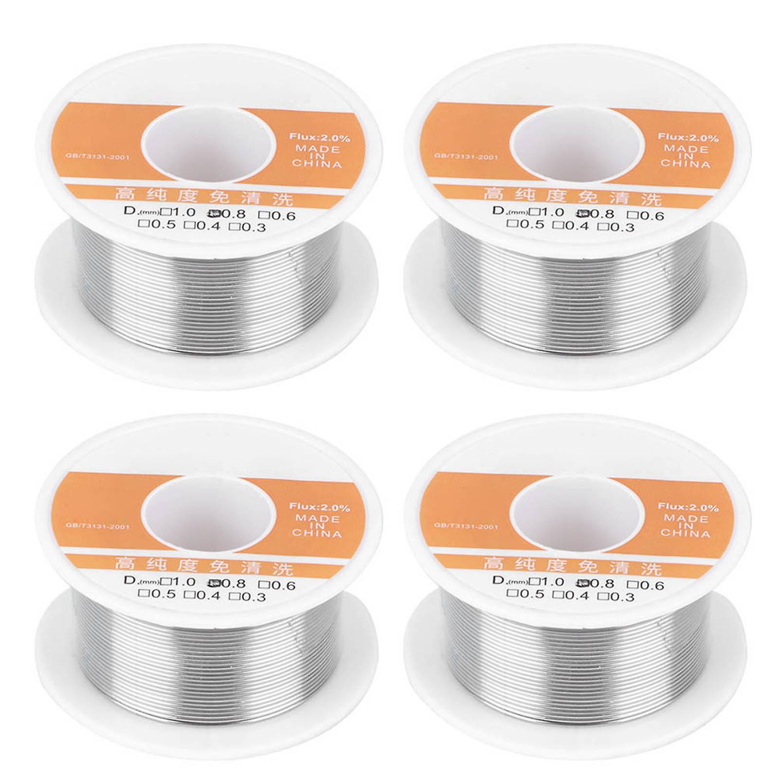 4pcs Tin Wire High Purity Noclean Soldering Iron Welding Accessories 0.8mm