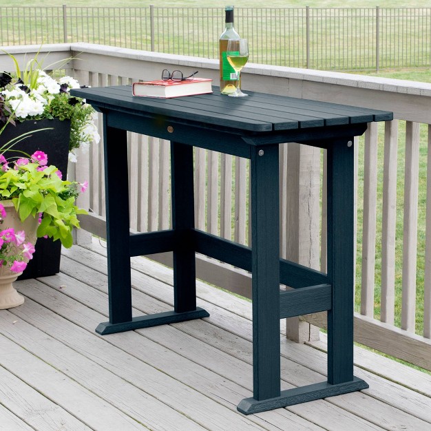 Lehigh Counter Height Outdoor Rectangle Table Federal Blue Highwood