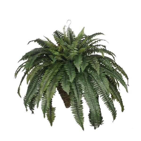 Faux Fern Hanging Basket