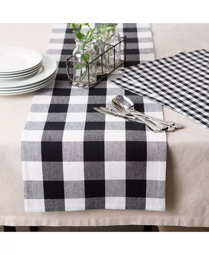 Design Imports Reversible Gingham - Buffalo Check Table Runner 14 x 108