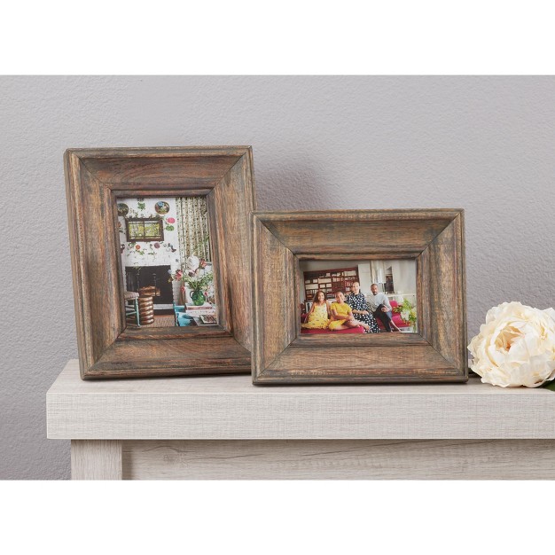 Saro Lifestyle Photo Frame With Distressed Wood Design