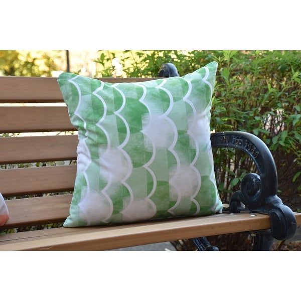 20 x 20 Inch Zircoland Geometric Print Outdoor Pillow