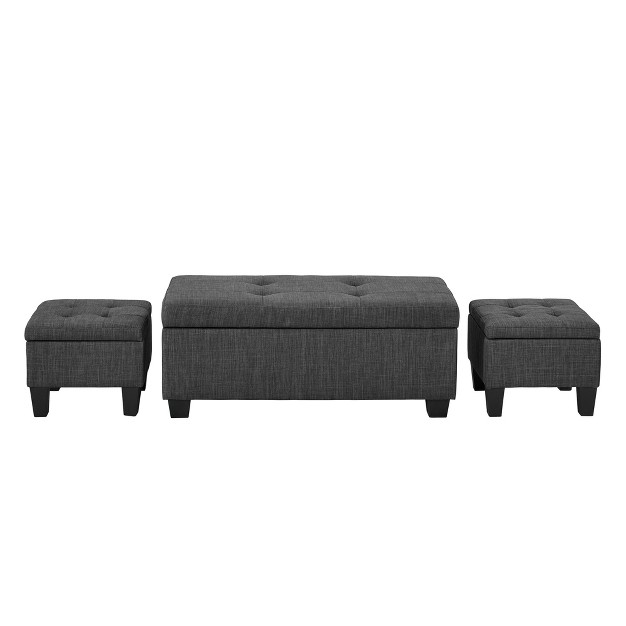 Everett Storage Ottoman Set Picket House Furnishings