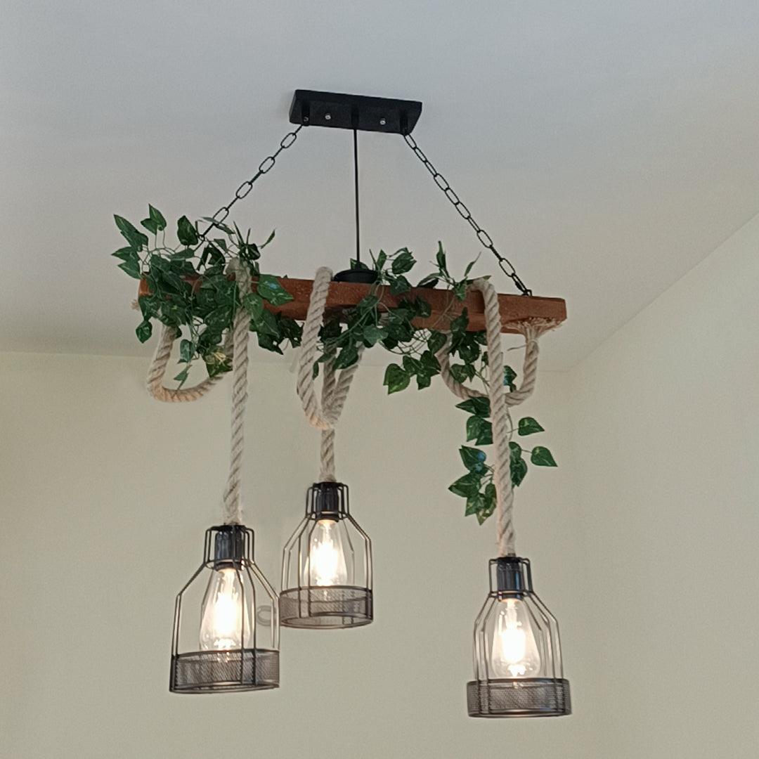 Rustic Wooden Chandelier