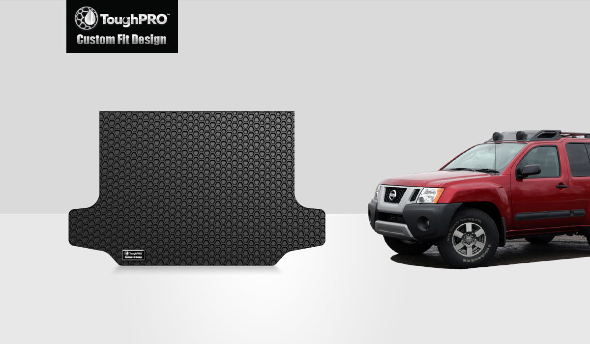 ToughPRO - Cargo Mat Compatible with NISSAN Xterra - All Weather Heavy Duty (Made in USA) - Black Rubber - 2008