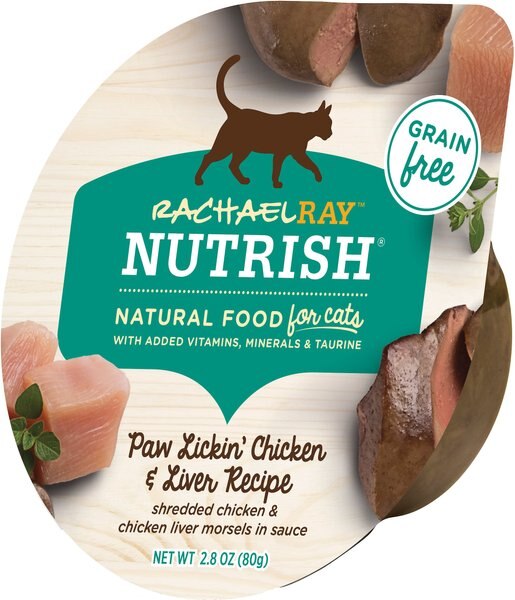 Rachael Ray Nutrish Paw Lickin' Chicken and Liver Recipe Natural Grain-Free Wet Cat Food