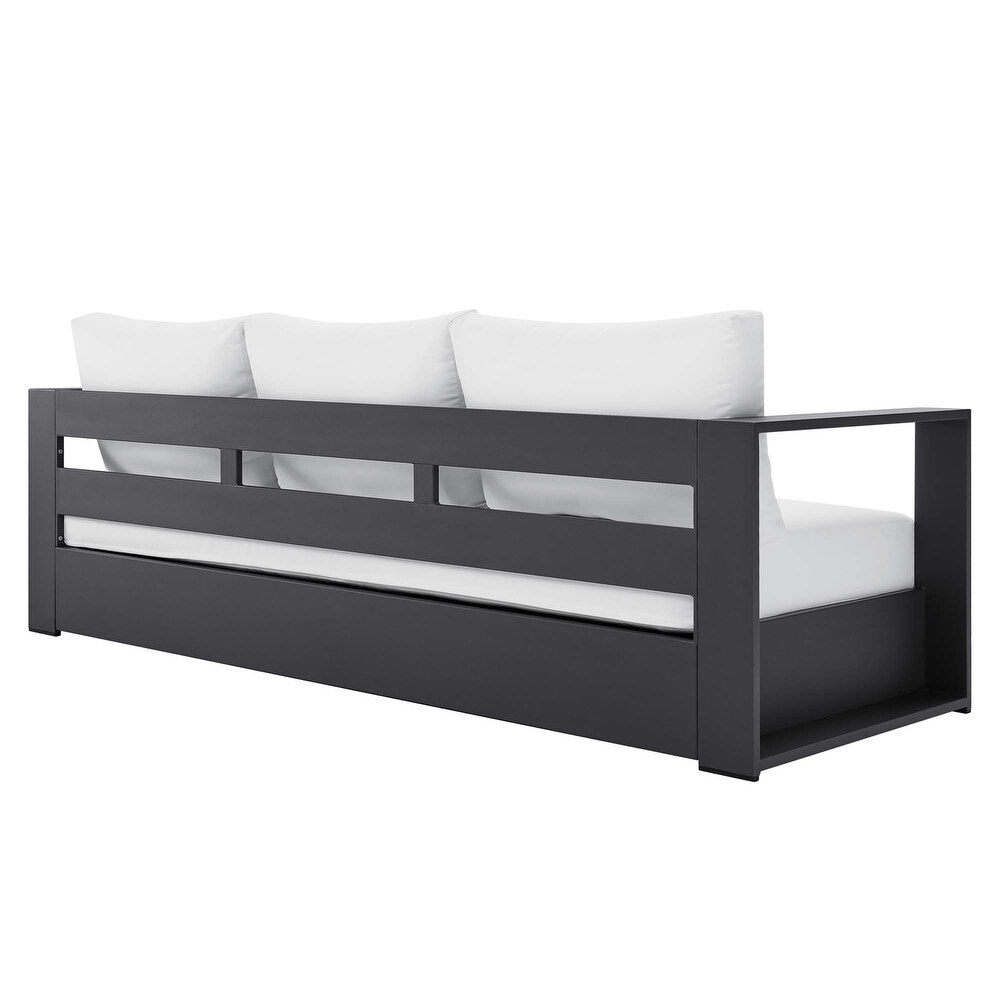 Tahoe Outdoor Aluminum 4 piece Conversation Set with Coffee Table