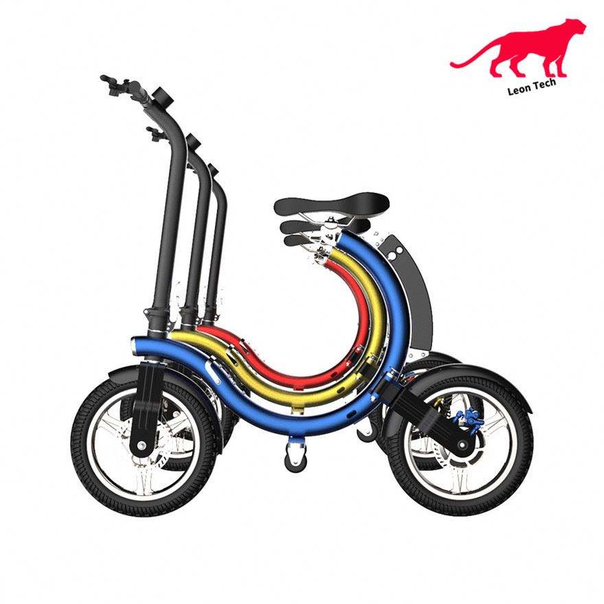 Foldable Cycling 14 Inch Cheap Scooter 36V 350W E Electric Bike With Seat