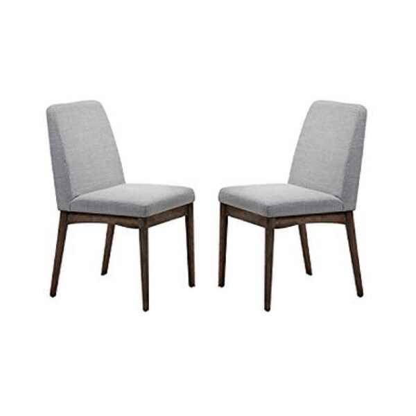 2pcs Set Solid Dining Chairs，abric Upholstered Cushion Chair for Living Room Side Chair for Restaurant Home Kitchen Living Room