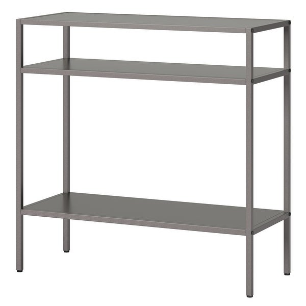 Ricardo Side Table with Metal Shelves