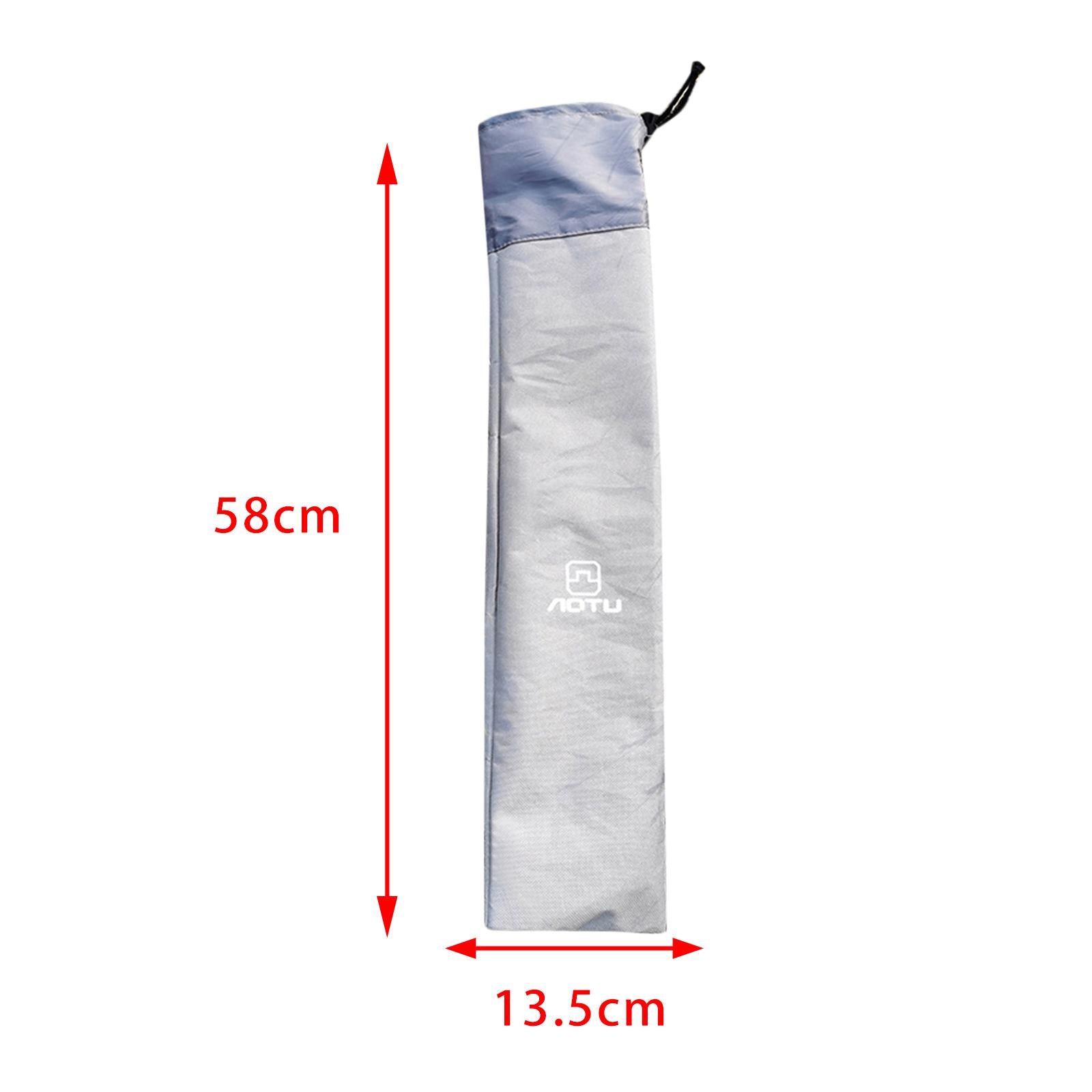 Outdoor Tent Pegs Storage Bag Organizer Tent Nail Stakes Drawstring Pouch for Backpacking Canopy Hiking Accessories Pocket - 58x13.5cm