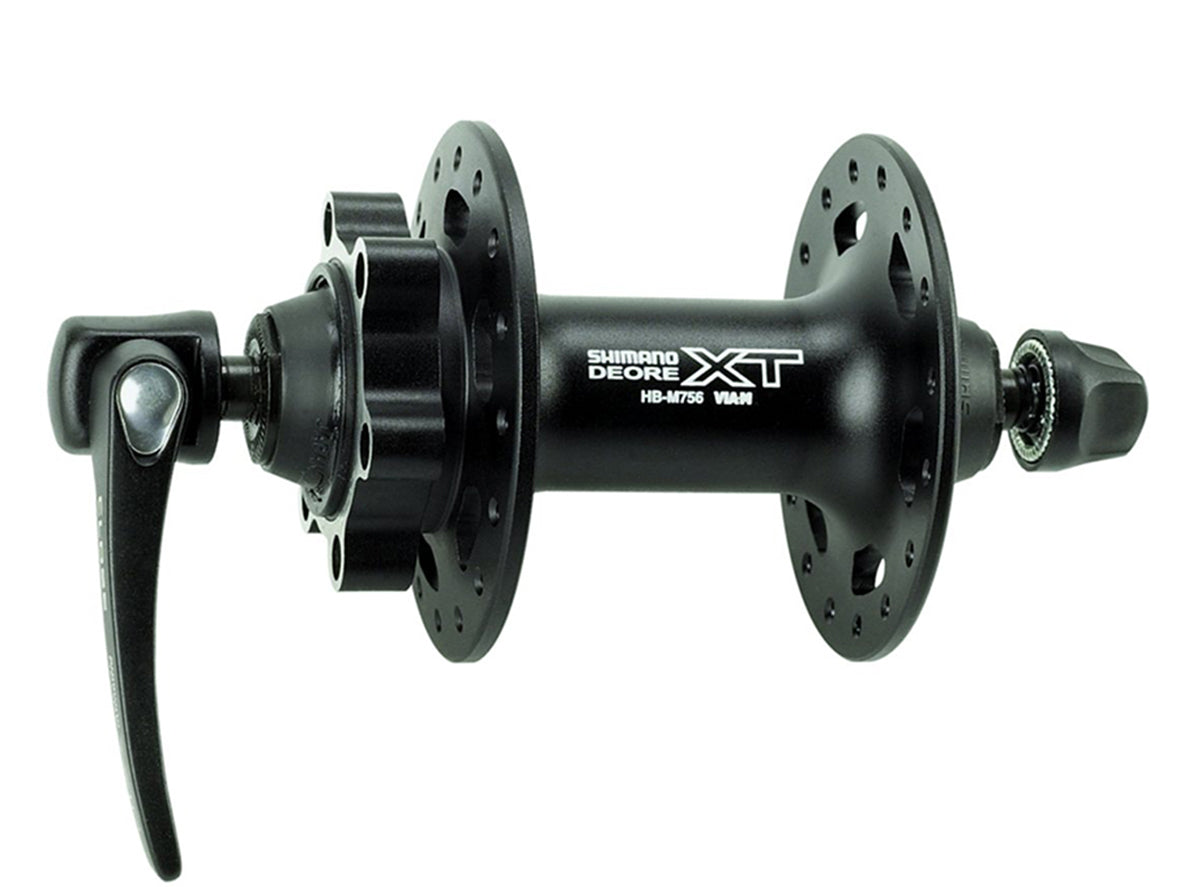 Shimano XT M756 MTB Disc Hub - Front - Black
