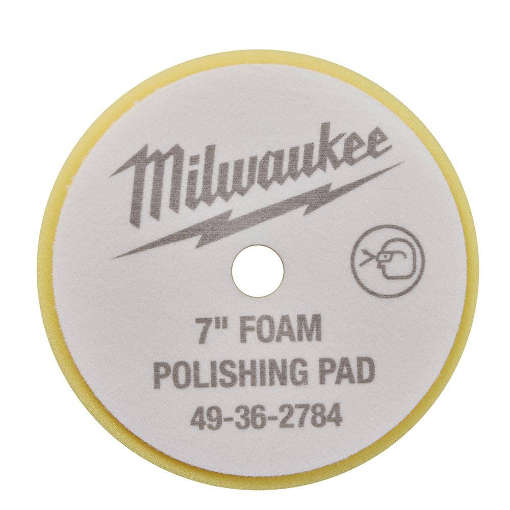 MW 7 in. Yellow Foam Polishing Pad 49-36-2784