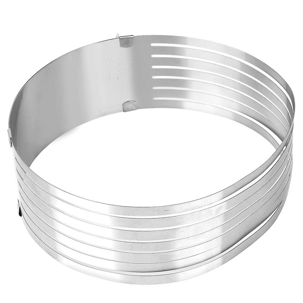 24-30cm Adjustable Stainless Steel Circular Ring Cake Slicer Baking Tool Cutting Mold