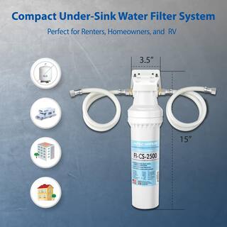 APEC Water Systems CS-Series Easy Install High Capacity Under-Counter Water Filtration System CS-2500