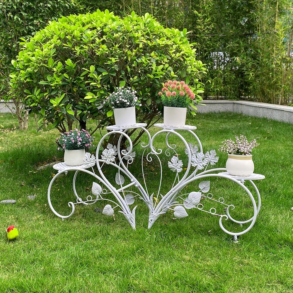 Classic Plant Stand Art Flower Pot Holder Rack Planter Outdoor Indoor