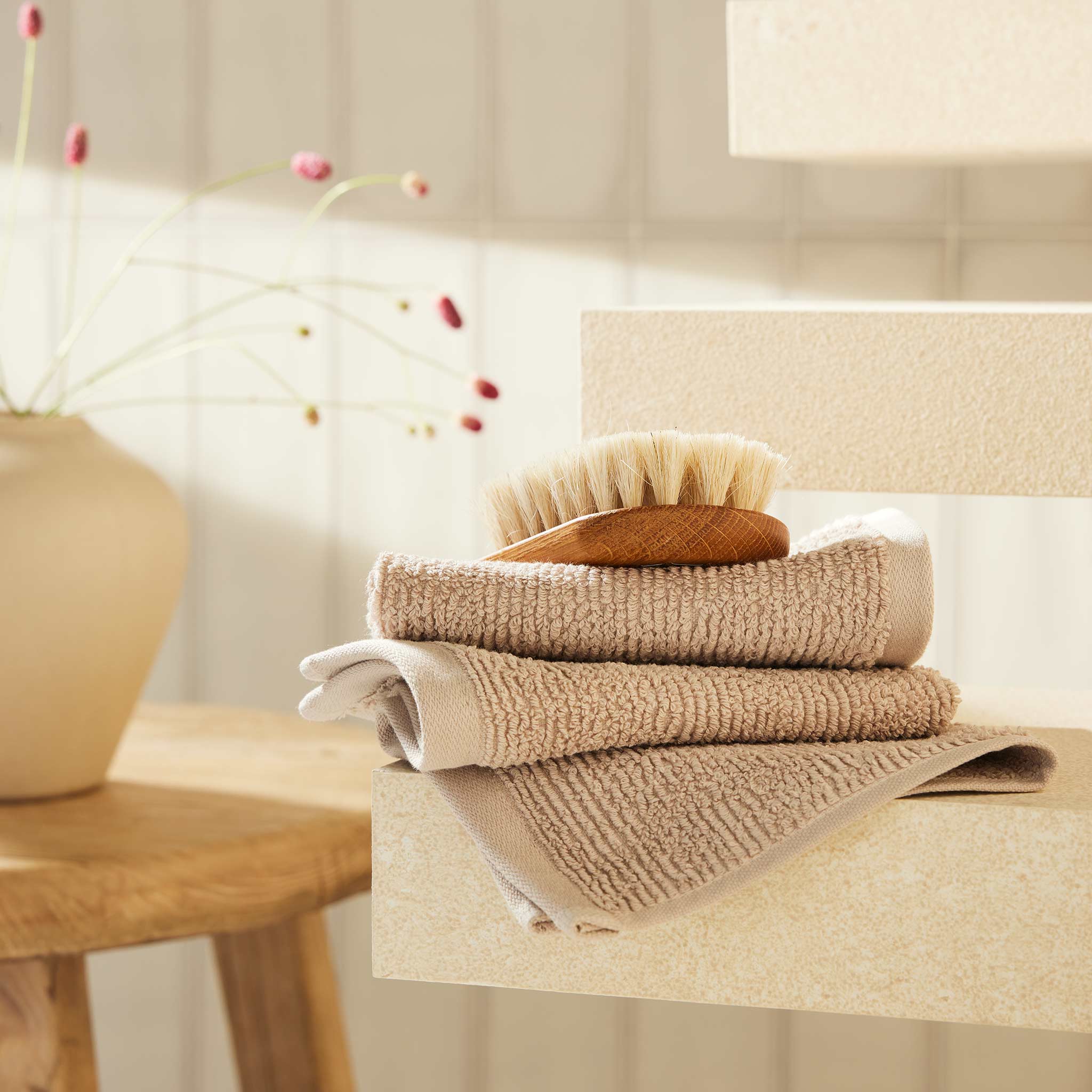 Organic Ribbed Washcloths