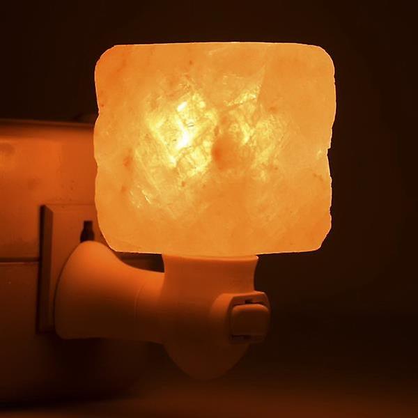 Exquisite Square Mosaic Natural Rock Salt Himalaya Salt Lamp Air Purifier Amber 77782