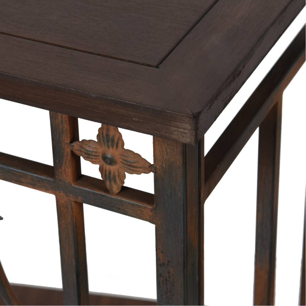 Signature End or Side Table  Brown   Farmhouse   Console Tables   by GwG Outlet  Houzz