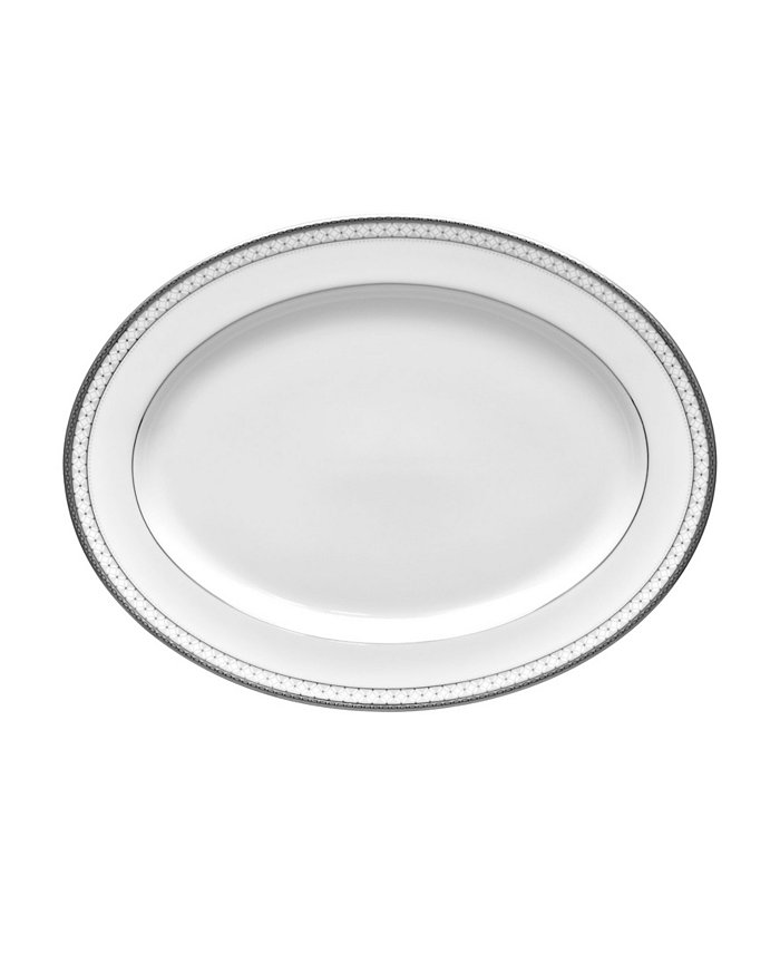 Noritake Rochester Platinum Oval Platter 16