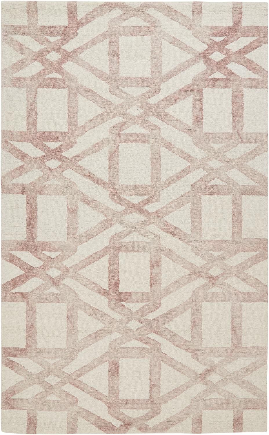 Marengo Hand Tufted Pink and Ivory Rug by BD Fine