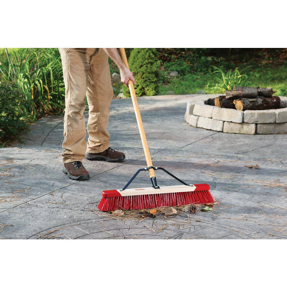 Harper 24 in. Easy to Assemble Outdoor Push Broom 7324P1