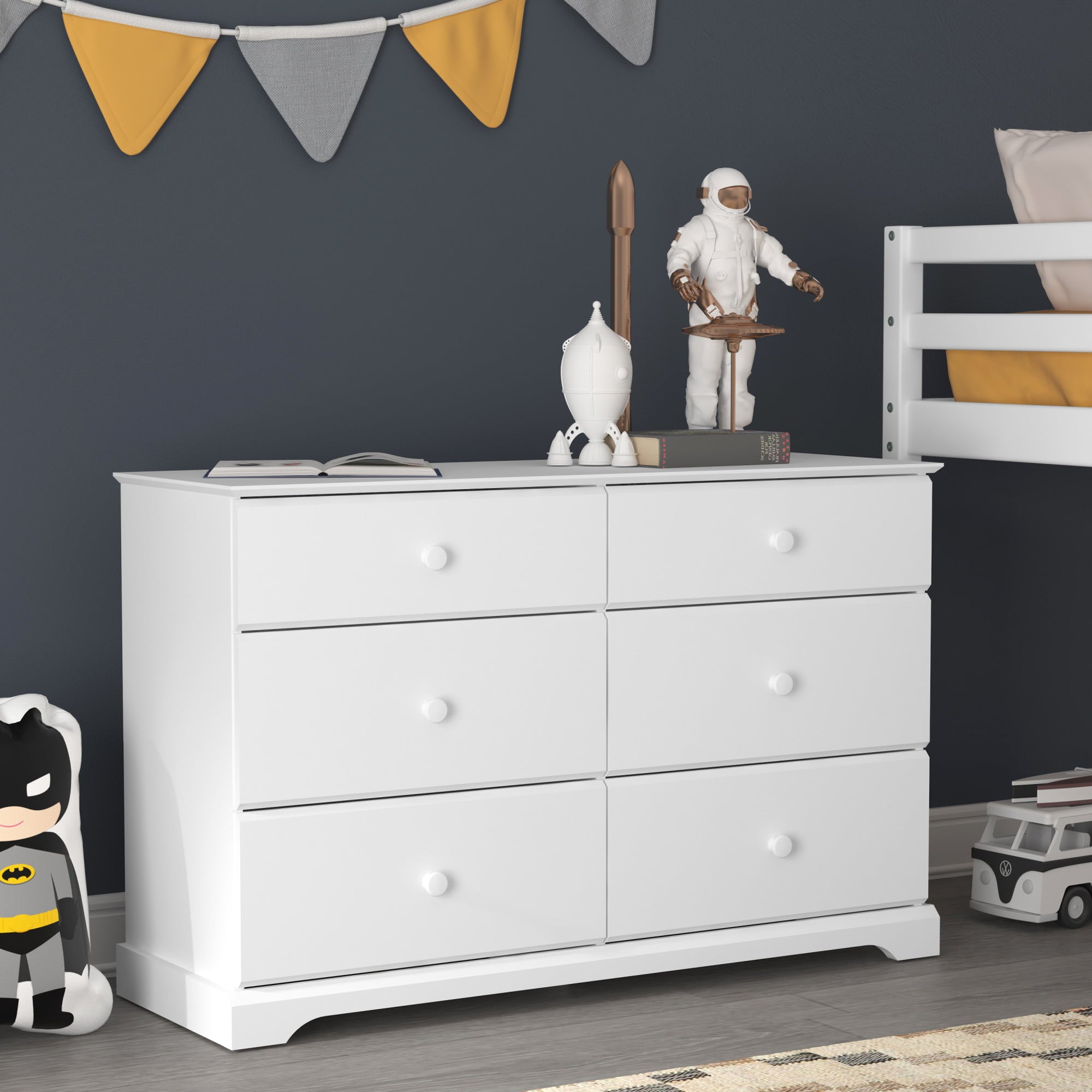 Campbell 6-Drawer Kids Dresser, Multiple Colors