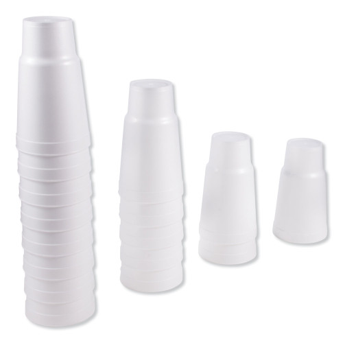 Dart Foam Drink Cups， 32 oz， White， 16/Bag， 25 Bags/Carton (32AJ20)