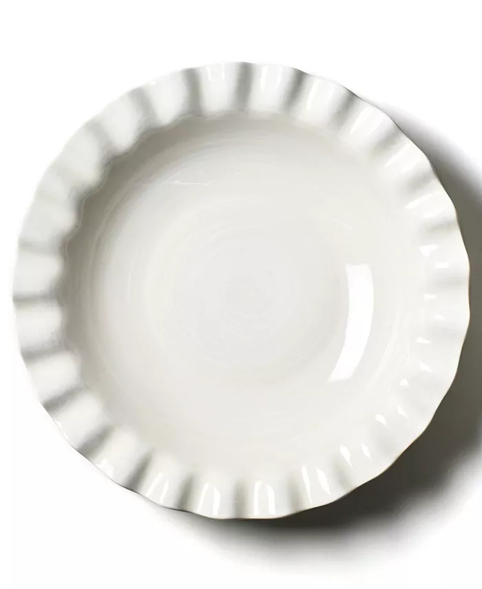 Coton Colors by Laura Johnson Signature White 13 Ruffle Best Bowl