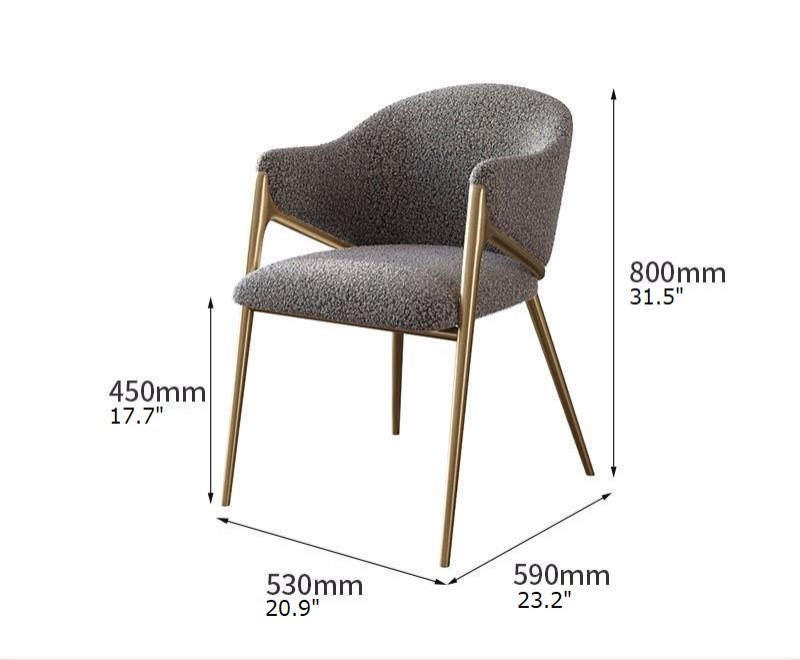 Light Luxury Postmodern Minimalist Dining Chair   Contemporary   Dining Chairs   by Miron Demid LLC  Houzz