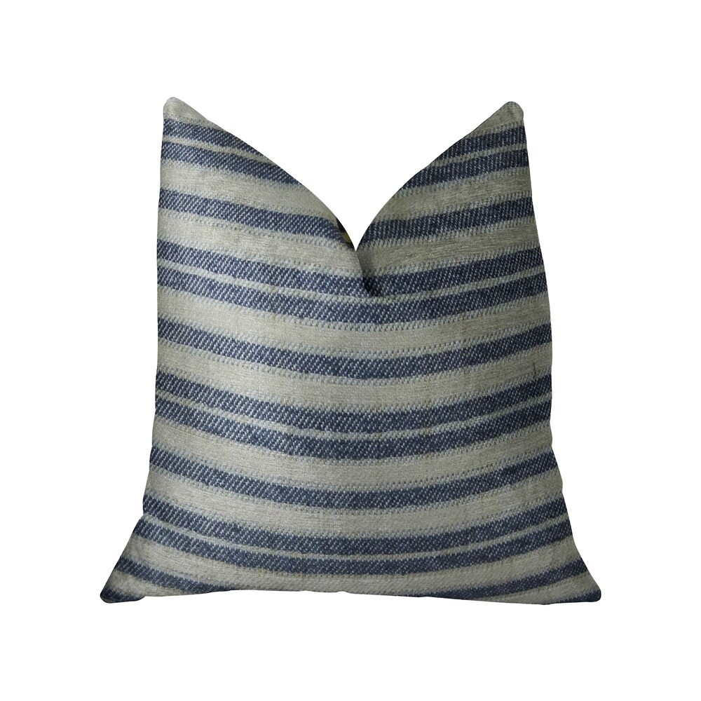 Plutus By meadow Navy and Cream Handmade Decorative Throw Pillow