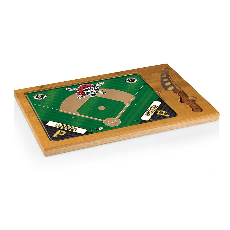 Picnic Time Pittsburgh Pirates Icon Rectangular Cutting Board Gift Set