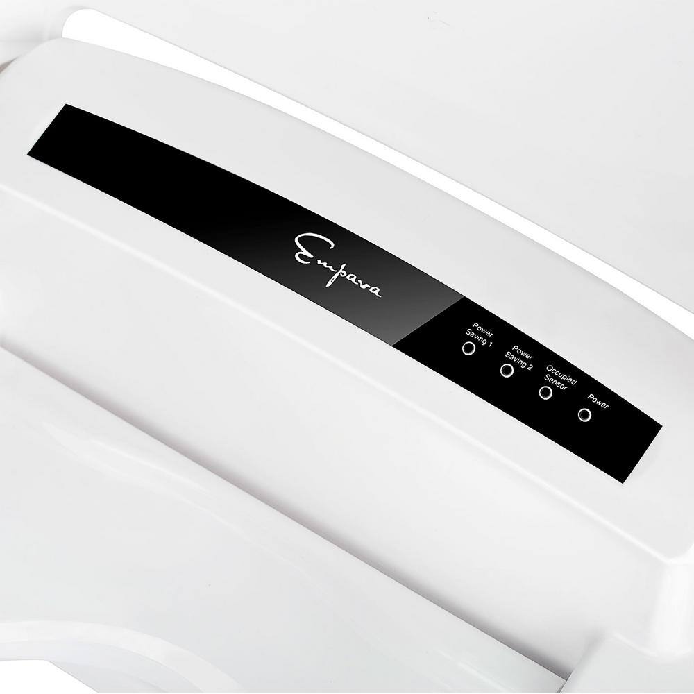 Empava Electric Bidet Seat for Elongated Toilets in White with Fusion Heating Technology EMPV-EB990