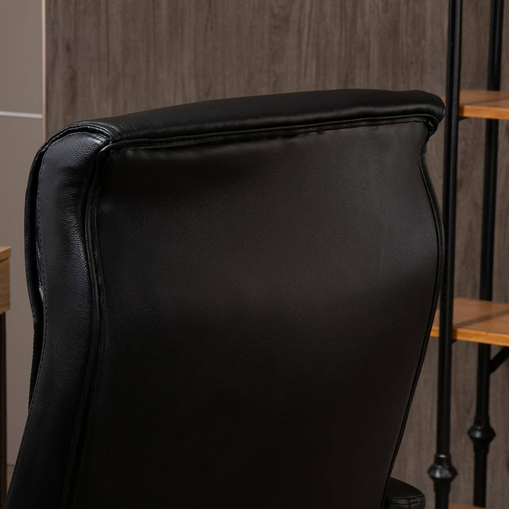 Vinsetto Black, High Back Home Office Chair Computer Task Seat Adjustable Ergonomic Executive Chair Diamond-Stitched PU Leather 921-473V80BK