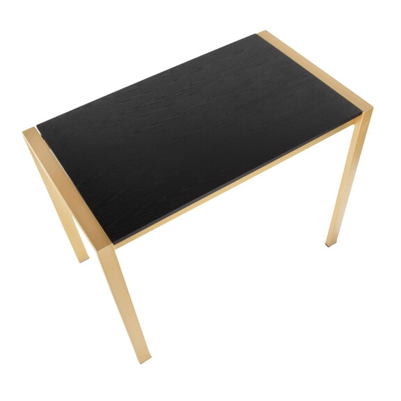 Fuji Contemporary Counter Table in Gold Metal and ...