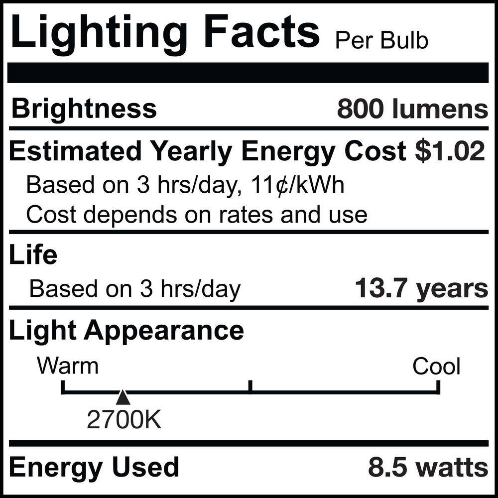 Bulbrite 60-Watt Equivalent G40 Clear Dimmable Edison LED Light Bulb Warm White (2-Pack) 861573