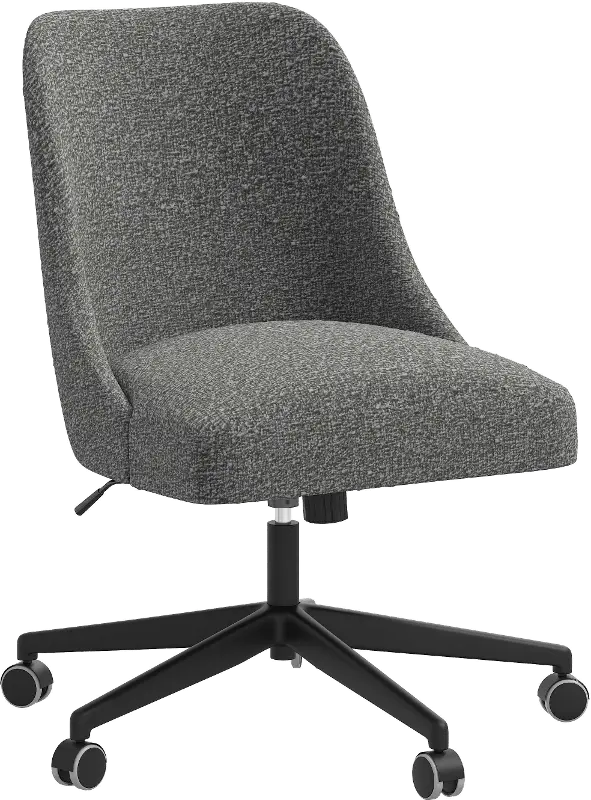 Spencer Smoke Gray Office Chair - Skyline Furniture