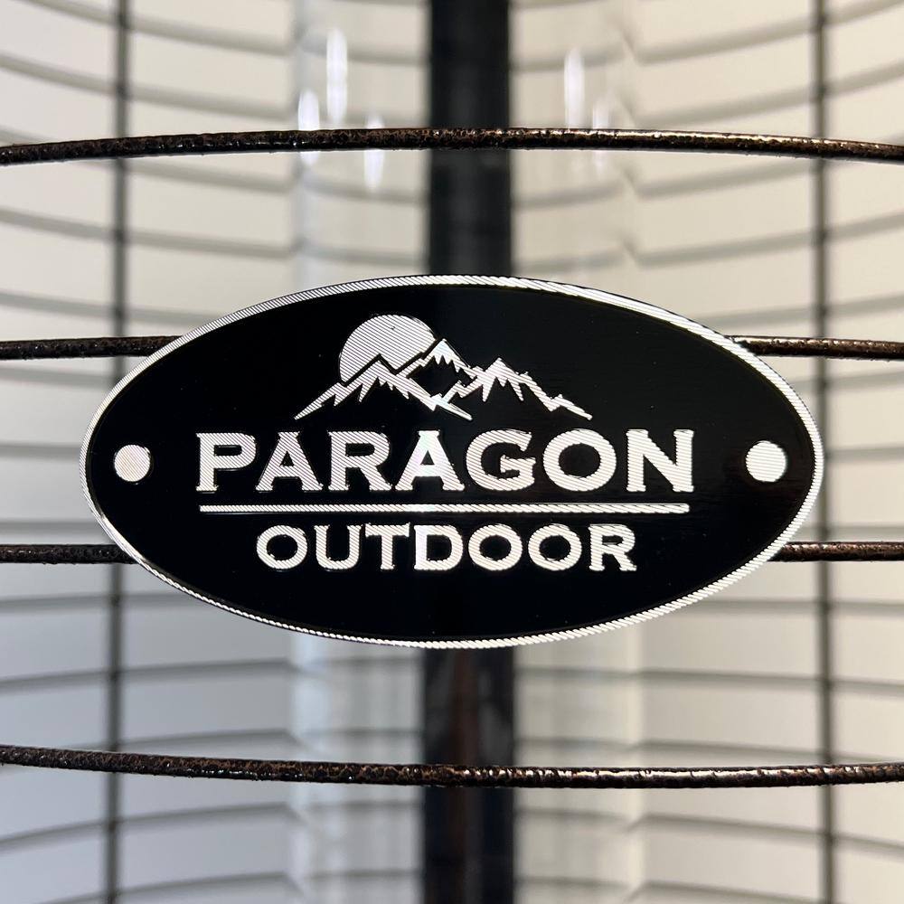 Paragon Outdoor 82.5 in. 32,000 BTU Black Vulcan Flame Tower Heater OH-BL32-7M