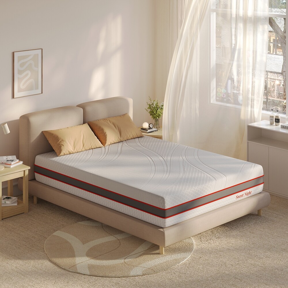 Sweetnight 10 inch Medium Firm Gel Memory Foam Mattress