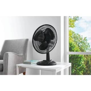 Hampton Bay 12 in. 3 Speed Oscillating Desk Fan TX-1204D