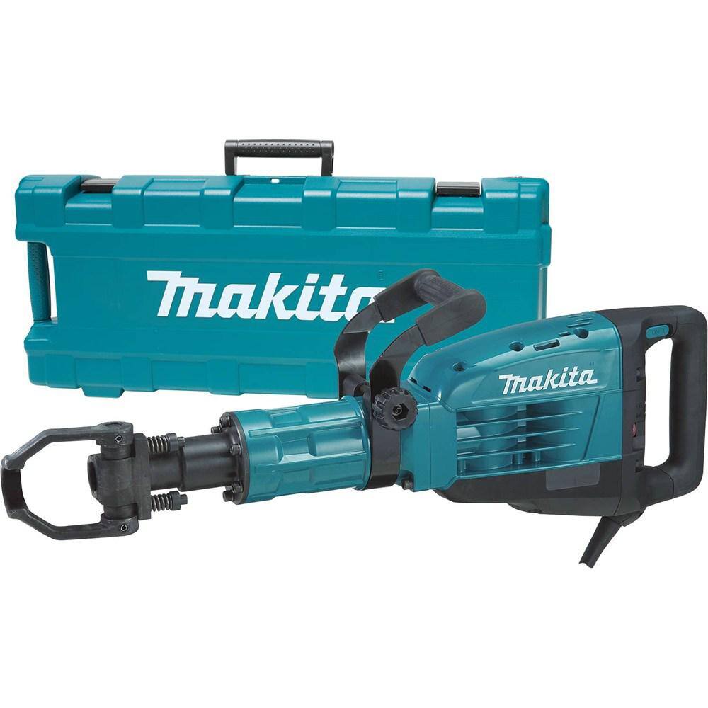 Makita 14 Amp 1-18 in. Hex Corded Variable Speed 35 lb. Demolition Hammer w Soft Start LED (1) Bull Point and Hard Case HM1307CB