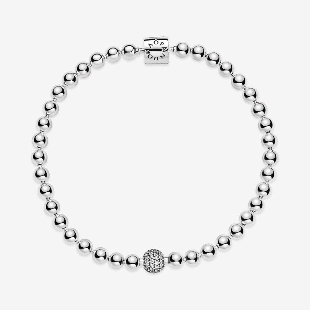 PANDORA  Beads & Pavé Bracelet (3 Asstd Sizes)