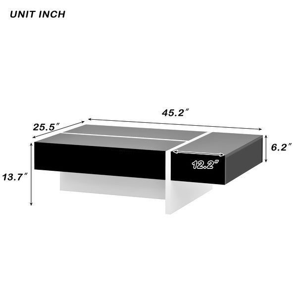 Modern High Gloss Surface End Table