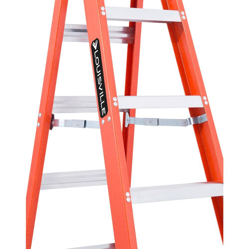 Louisville Ladder 10 ft. Fiberglass Step Ladder with 300 lbs. Load Capacity Type IA Duty Rating FS1510